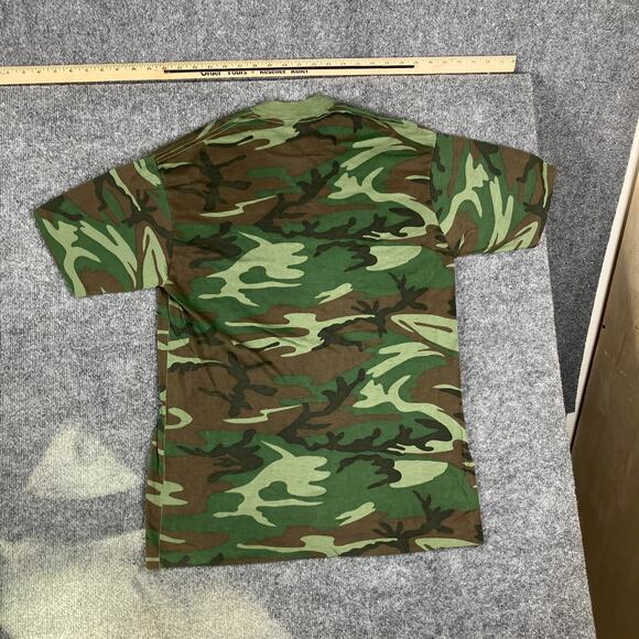 Commando T-Shirt Mens Size XL Green Camo Military Design Short Sleeve - Picture 6 of 7